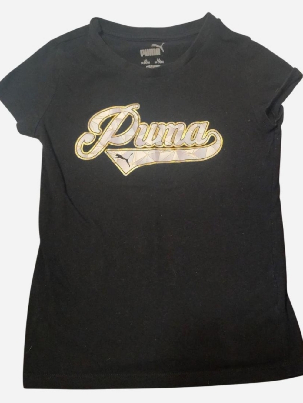 Puma Black Graphic Logo Tee